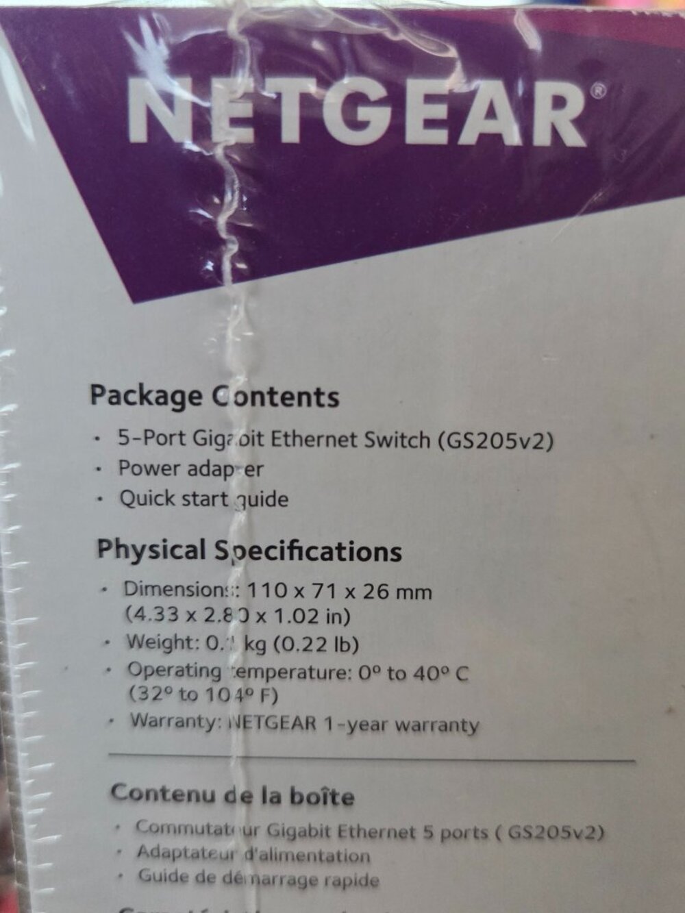 NETGEAR 5-Port Gigabit Ethernet Switch - NEW - Picture 4 of 5